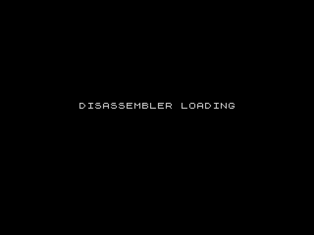 Disassembler image, screenshot or loading screen