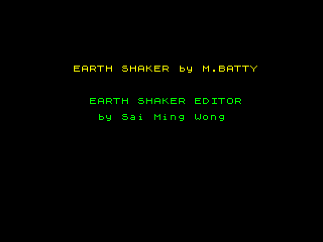 Earth Shaker Editor image, screenshot or loading screen