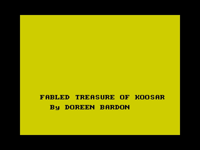 The Fabled Treasure of Koosar image, screenshot or loading screen