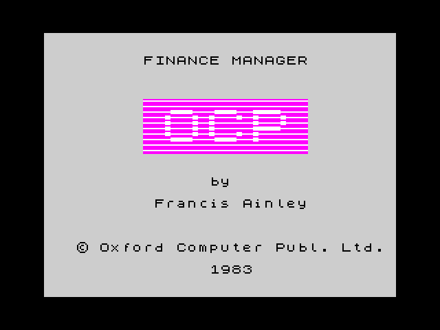 Finance Manager image, screenshot or loading screen