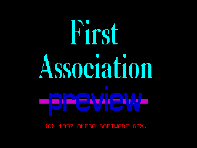 First Association Preview image, screenshot or loading screen