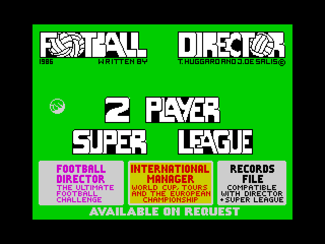 Football Director: 2 Player Super League image, screenshot or loading screen