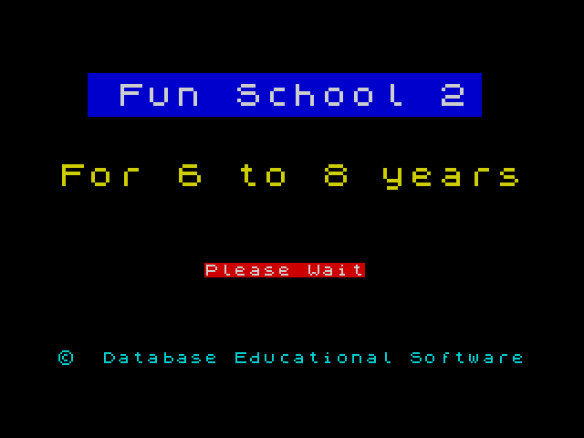 Fun School 2 for 6-8 Year Olds image, screenshot or loading screen