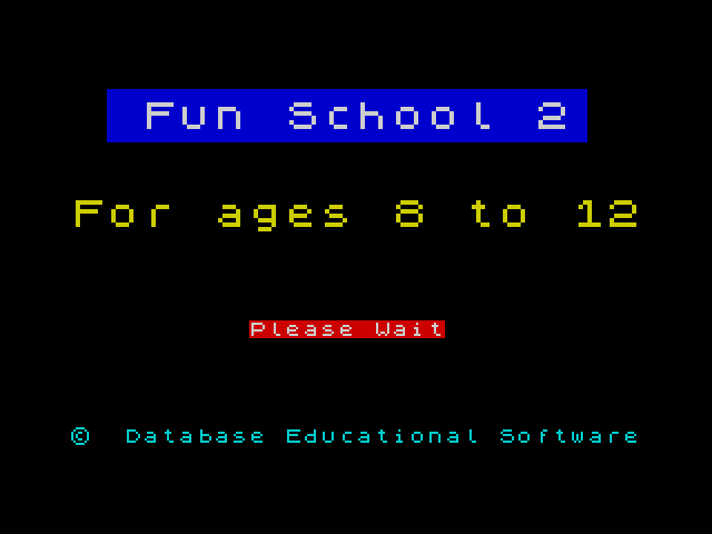 Fun School 2 for the Over-8s image, screenshot or loading screen