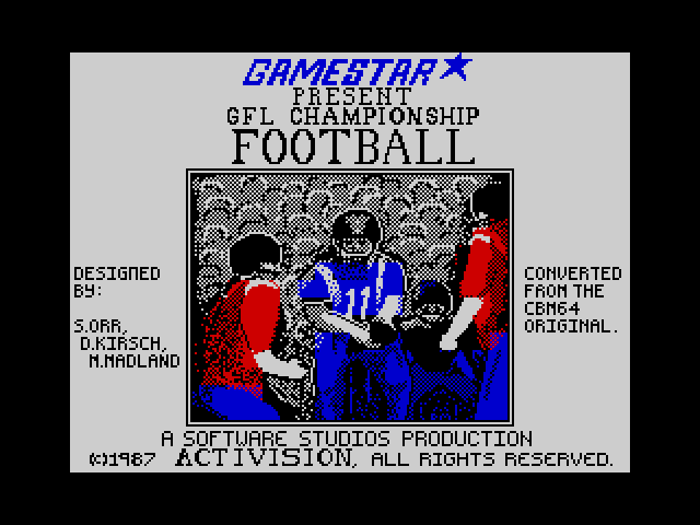 GFL Championship Football image, screenshot or loading screen