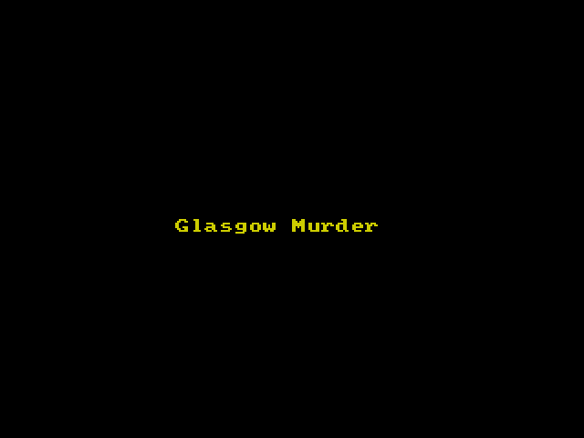 A Glasgow Murder image, screenshot or loading screen