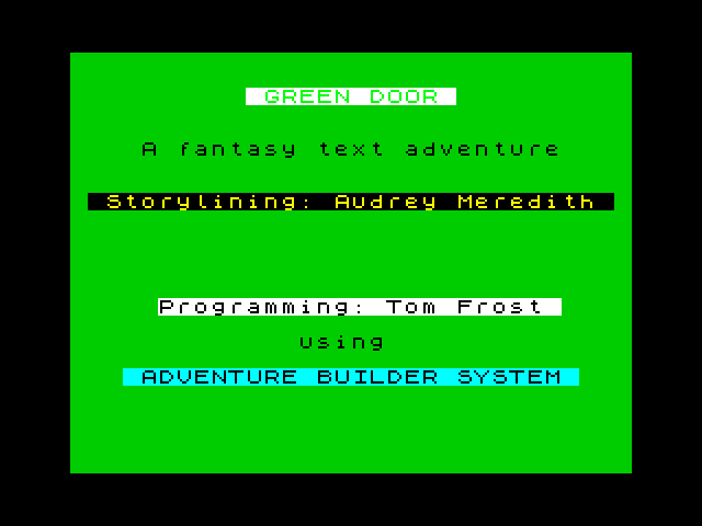 The Green Door image, screenshot or loading screen