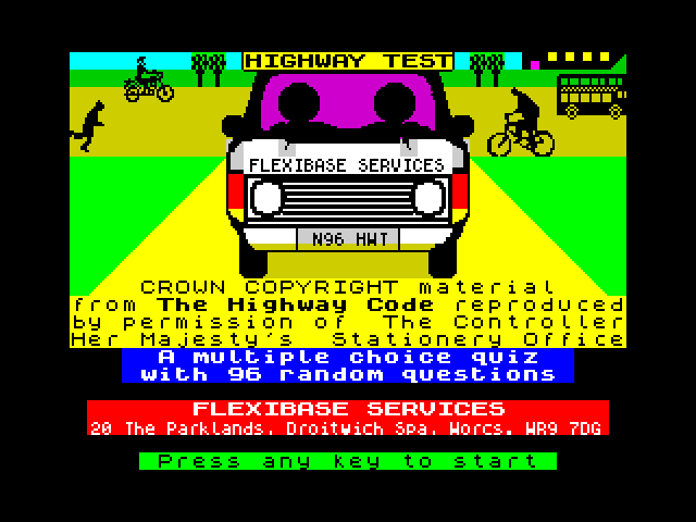 Highway Test image, screenshot or loading screen