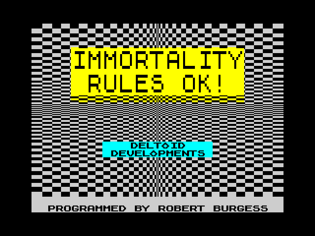 Immortality Rules OK! image, screenshot or loading screen