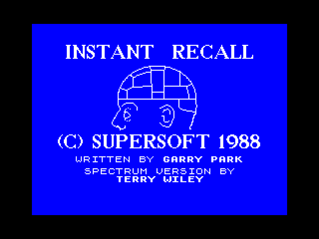 Instant Recall image, screenshot or loading screen