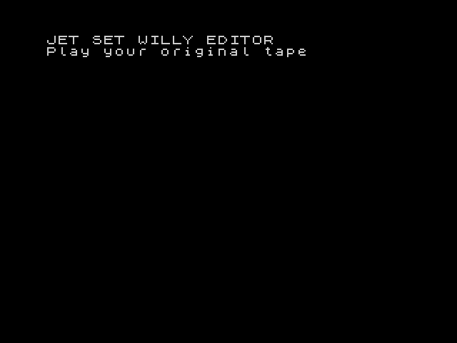 Jet Set Willy Editor image, screenshot or loading screen
