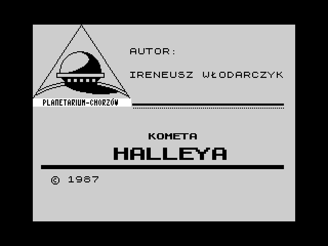 Kometa Halleya image, screenshot or loading screen