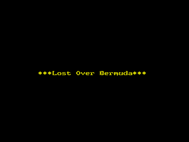 Lost over Bermuda image, screenshot or loading screen