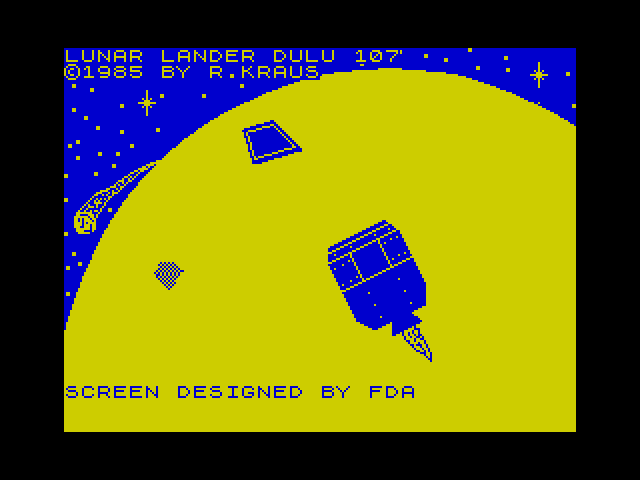 Lunar Lander Dulu 107 image, screenshot or loading screen