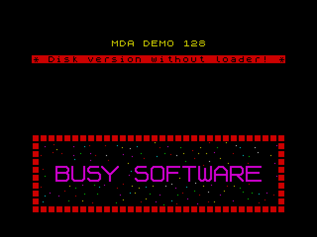 MDA Demo image, screenshot or loading screen