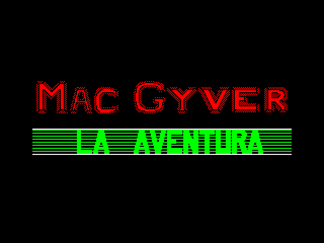 MacGyver - La Aventura image, screenshot or loading screen