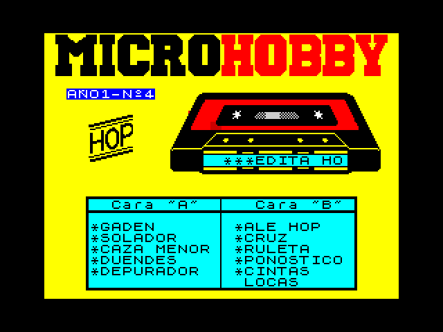 MicroHobby Cassette 04 image, screenshot or loading screen