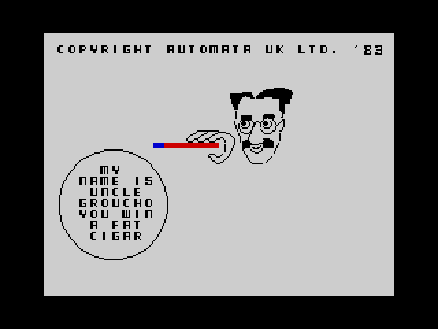 My Name is Uncle Groucho ... You Win a Fat Cigar image, screenshot or loading screen