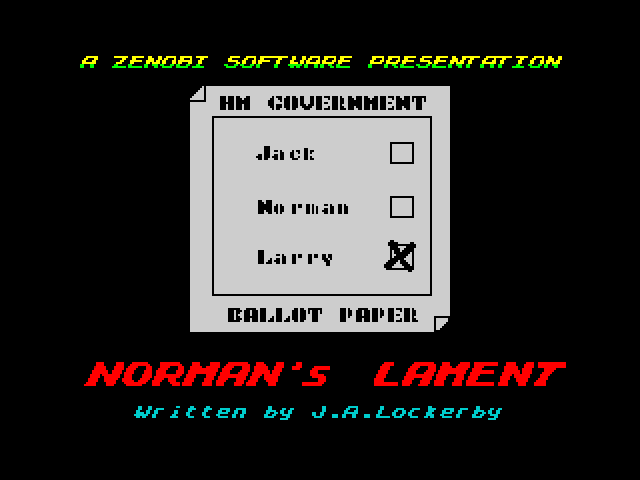 Norman's Lament image, screenshot or loading screen
