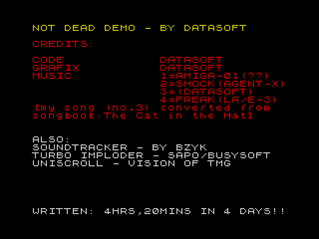 Not Dead Demo image, screenshot or loading screen