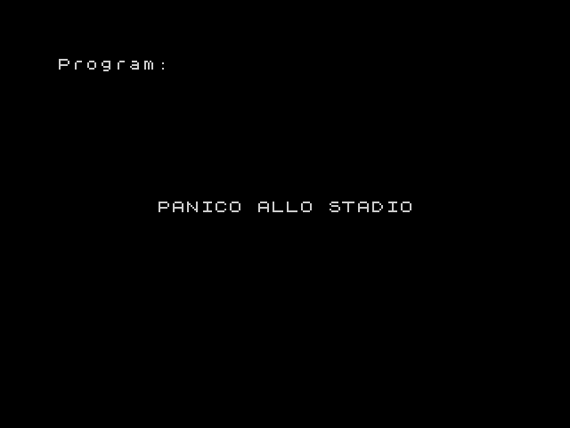 Panico Allo Stadio image, screenshot or loading screen