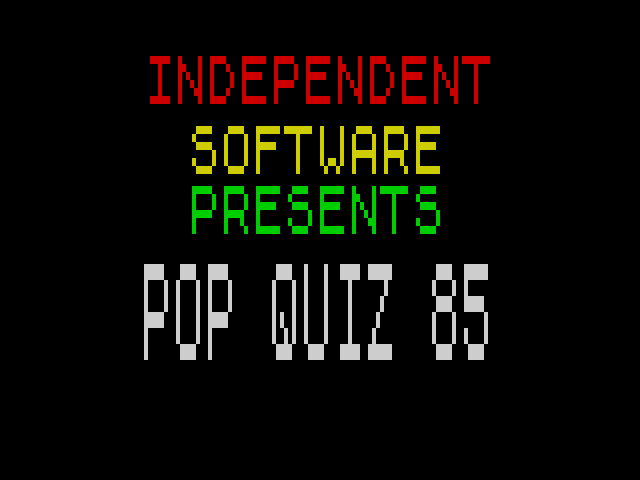 Pop Quiz 85 image, screenshot or loading screen