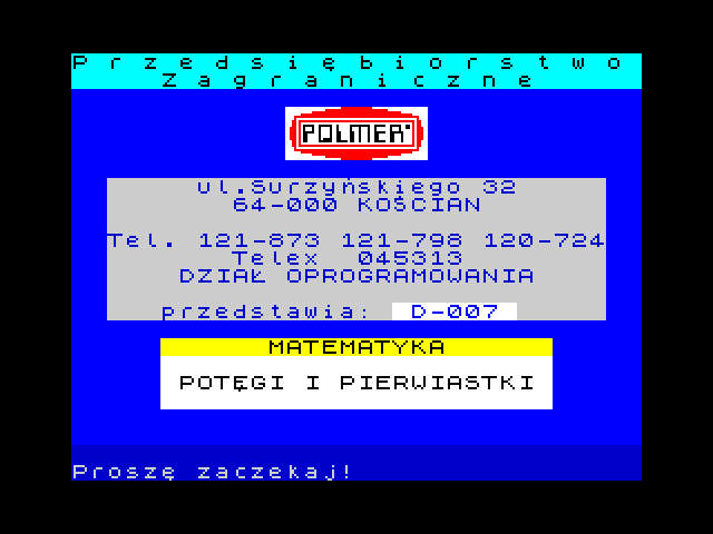 Potegi i Pierwiastki image, screenshot or loading screen
