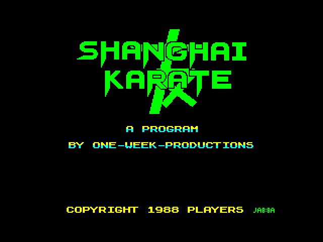 Shanghai Karate image, screenshot or loading screen