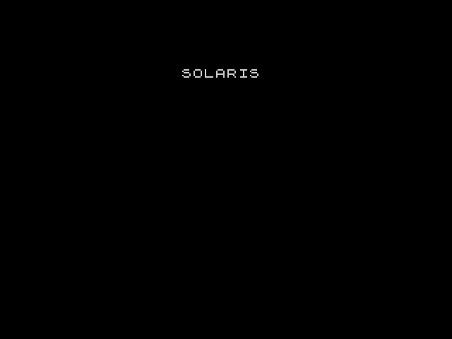 Solaris image, screenshot or loading screen