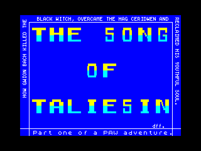 The Song of Taliesin image, screenshot or loading screen