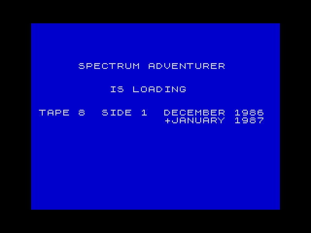 Spectrum Adventurer issue 08 image, screenshot or loading screen
