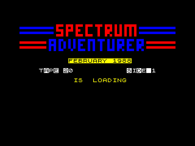 Spectrum Adventurer issue 20 image, screenshot or loading screen