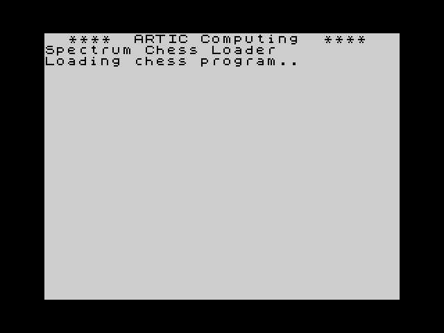 Spectrum Chess image, screenshot or loading screen