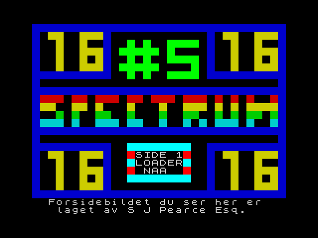 Spectrum Computing (Norway) issue 5 image, screenshot or loading screen