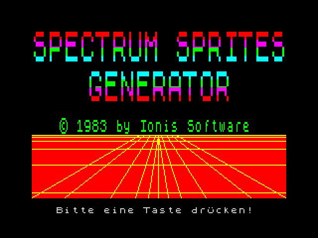 Spectrum Sprites Generator image, screenshot or loading screen