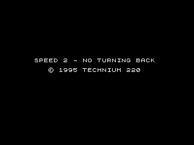 Speed 2 - No Turning Back image, screenshot or loading screen