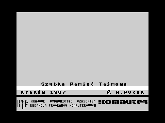 Szybka Pamiec Tasmowa image, screenshot or loading screen