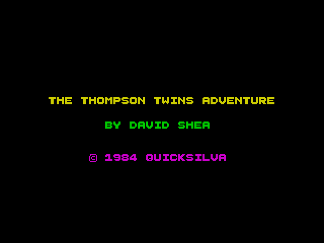The Thompson Twins Adventure image, screenshot or loading screen