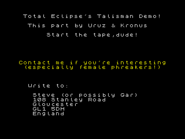 Total Eclipse's Talisman Demo image, screenshot or loading screen