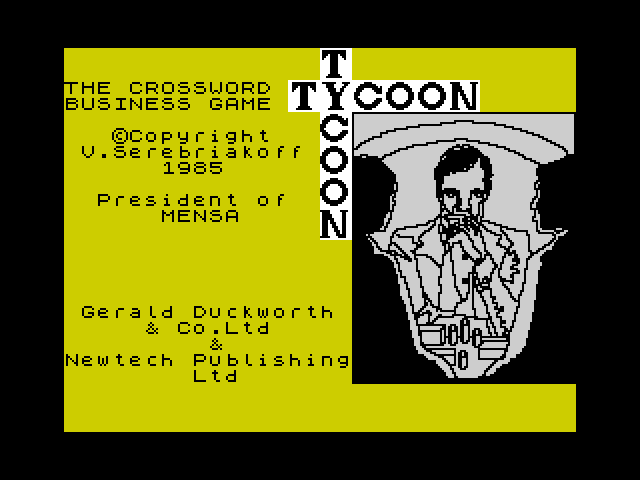 Tycoon, The Crossword Business Game image, screenshot or loading screen
