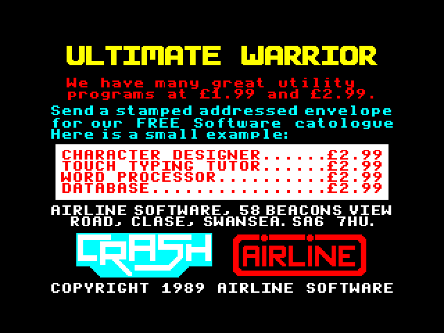 Ultimate Warrior image, screenshot or loading screen