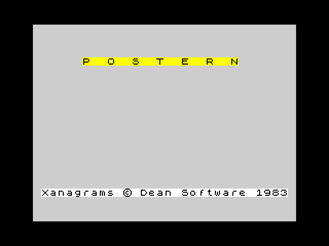Xanagrams image, screenshot or loading screen