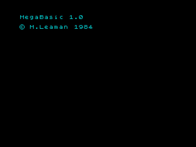 YS MegaBasic image, screenshot or loading screen