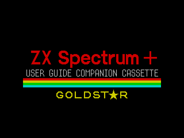 ZX Spectrum+ User Guide Companion Cassette image, screenshot or loading screen