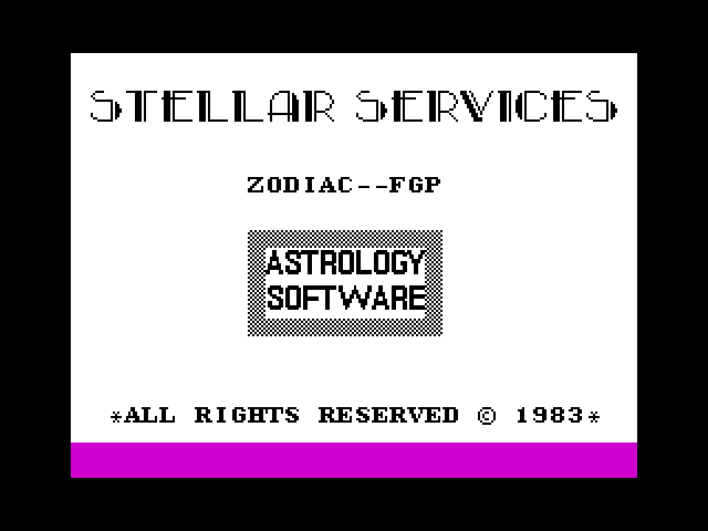 Zodiac FGP image, screenshot or loading screen