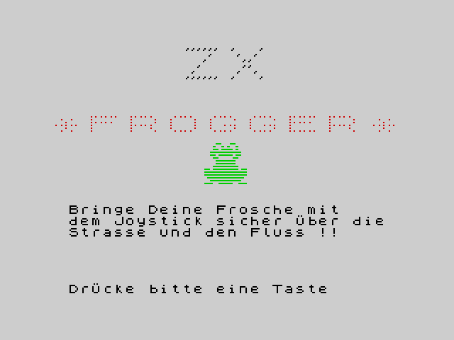 ZX Frogger image, screenshot or loading screen