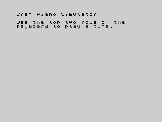 [CSSCGC] Crap Piano Sim image, screenshot or loading screen