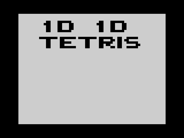 1D 1D Tetris image, screenshot or loading screen