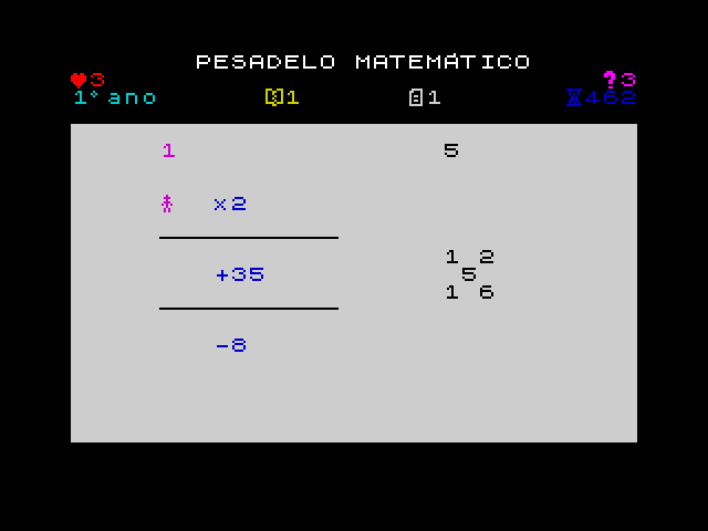 Pesadelo Matemático image, screenshot or loading screen