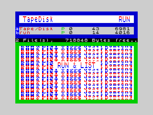 Tape/Disk image, screenshot or loading screen